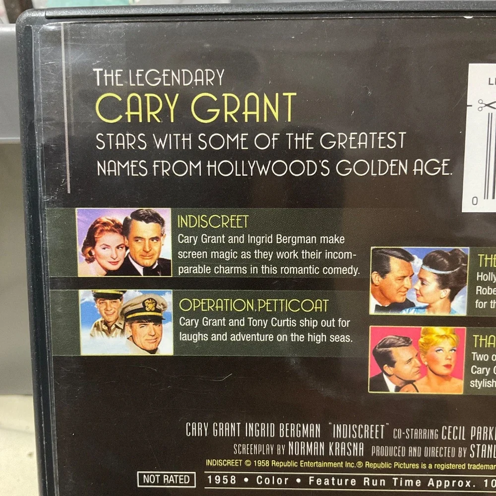 DVD - 4 disc collectors set Cart Grant.   V144